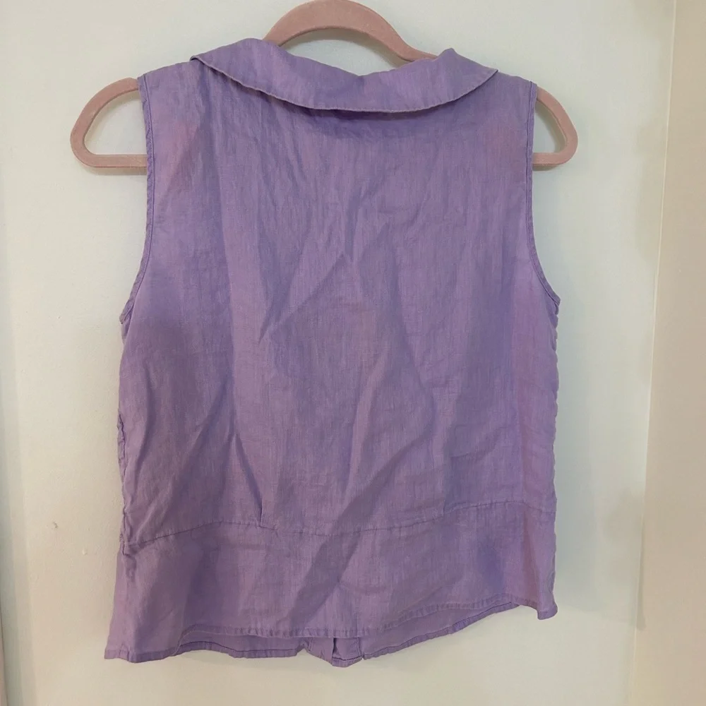 J.Jill Sleeveless Button Up Blouse - Picture 4 of 4